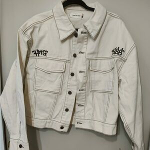 Honor the Gift Women's Cream Jean Jacket